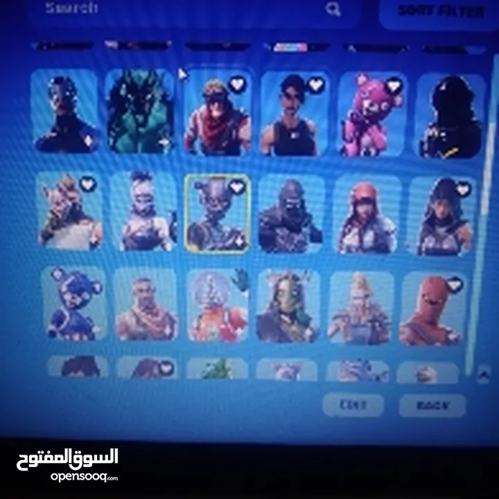 بيع حساب فورت نايت