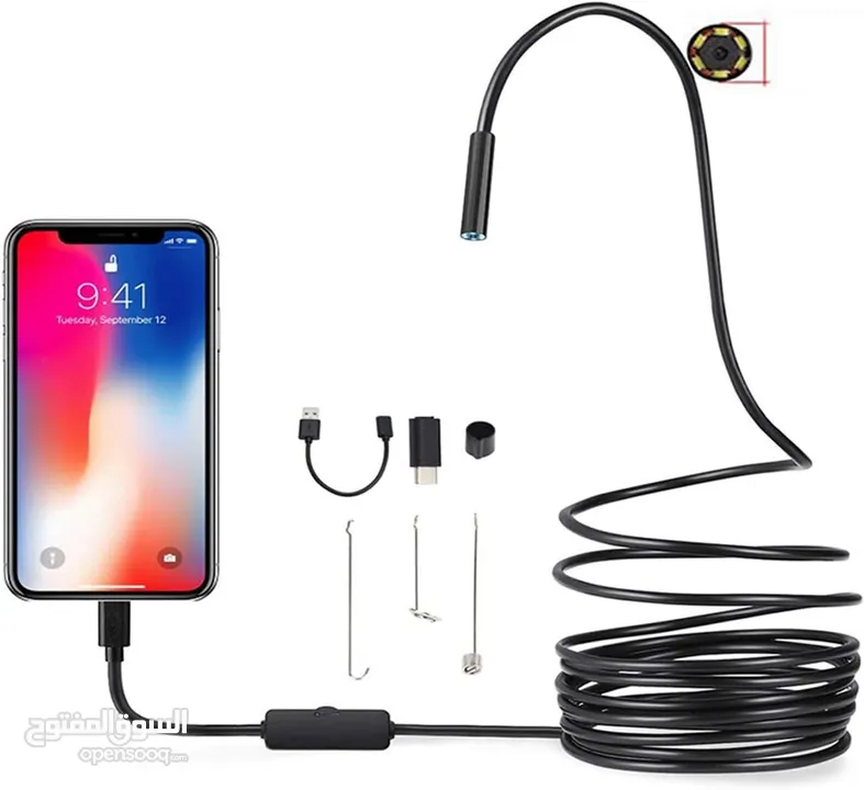 كاميرا للكمبيوتر و الموبايل USB Borescope  مع سلك 10 متر