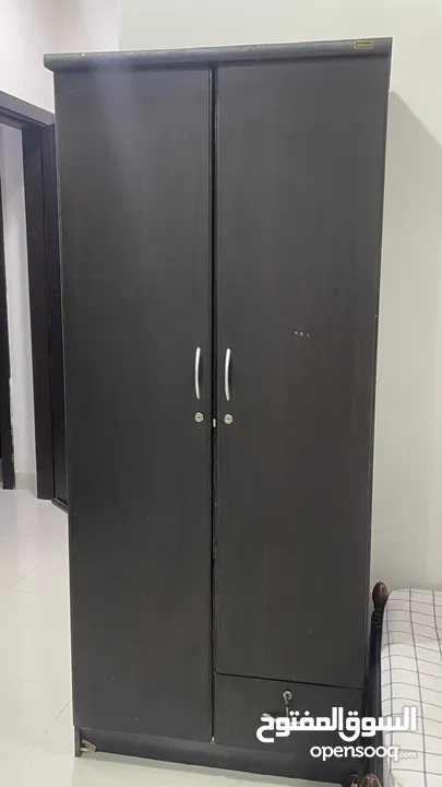 2 dark brown cupboard each 10 bd