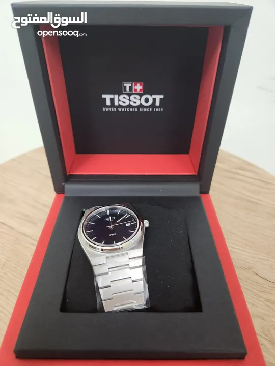 للبيع ساعة تيسوت اصلي مع بوكس غير مستعمل   for sale tissot watch prx blue color Original