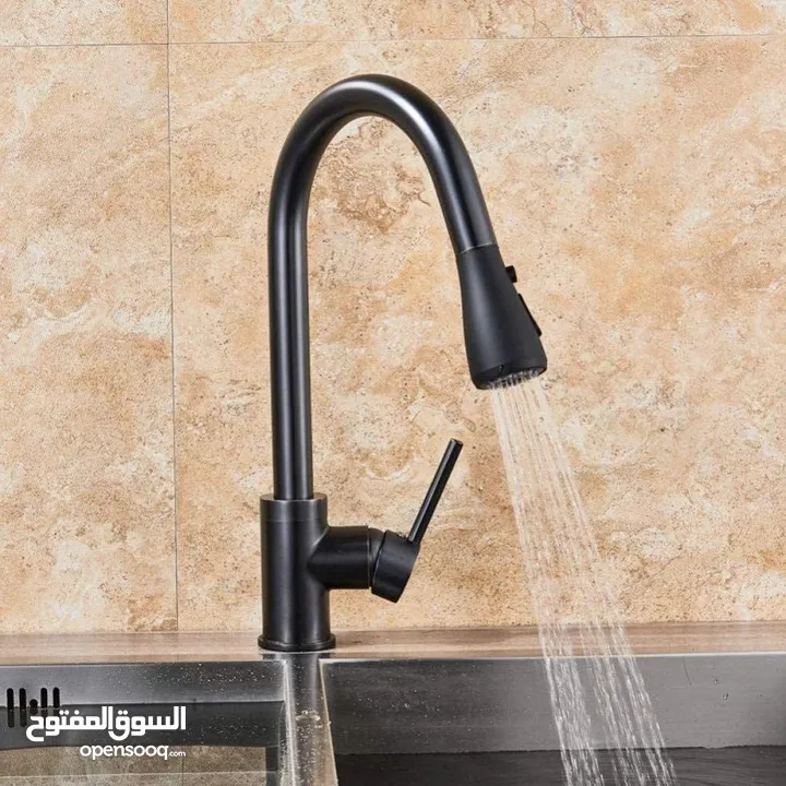 حنفية مجلى سحاب بقاعدة نحاس قوية – ديكور وجودة في آن واحد! 3 ألوان عصرية، سهل التركيب، ومتانة تدوم –