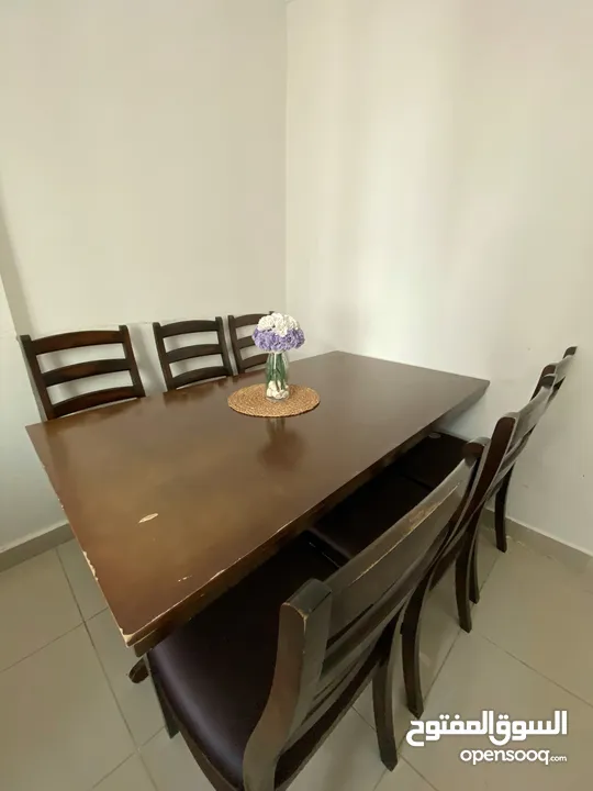 Urgent Sale!!Dining table with 6 chairs