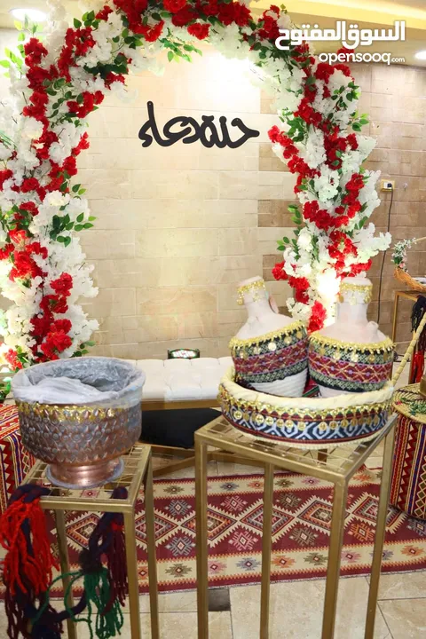 ركن حنة تراثي مميز لحفلات الحنة