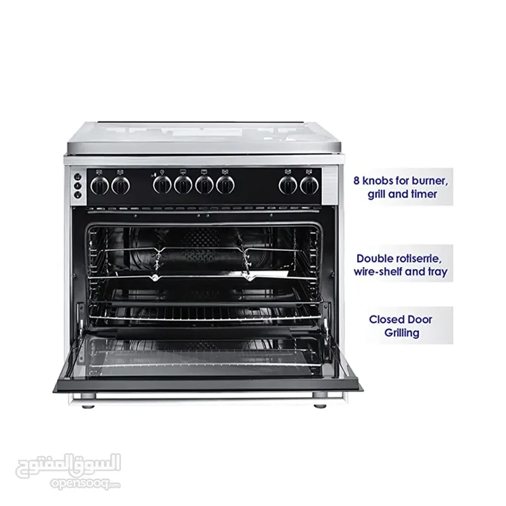 Super General 90X60 5 Burner Cooking Range - 1 Year Warranty