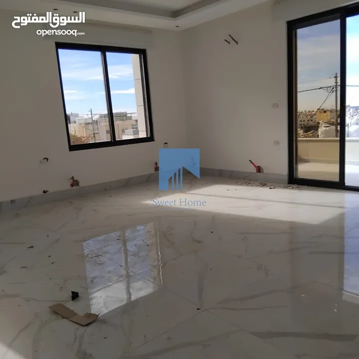 شقة فاخرة للبيع في خلدا - قرب إشارة البنك العربي طابق ثاني 145م تشطيب سوبر ديلوكس لم تسكن