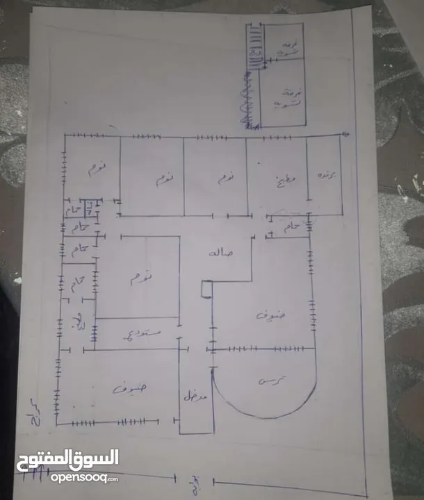 منزل (شبه فيلا) للبيع اربد (حوارة)