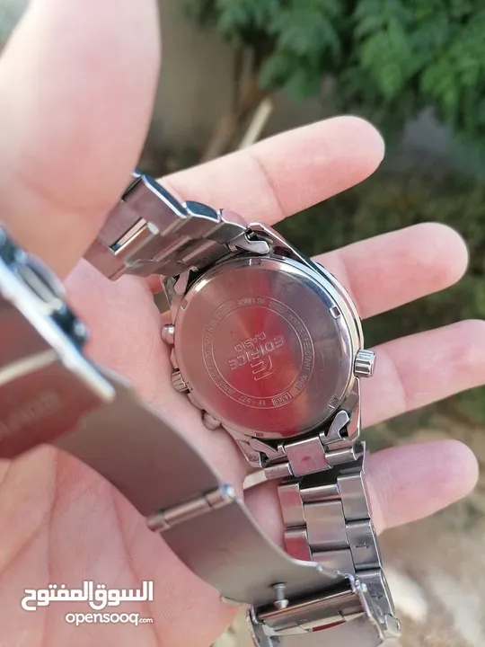 #CASIO_EDIFICE MADE IN JAPAN   كاسيو ادفايس ياباني اصلي حجم 45 كرونو قراف شباك للتاريخ
