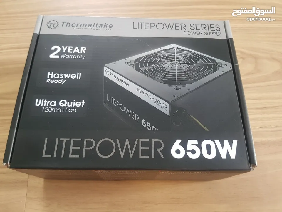 باور سبلاي PSU 650w THERMALTAKE نسخة litepower للبيع 