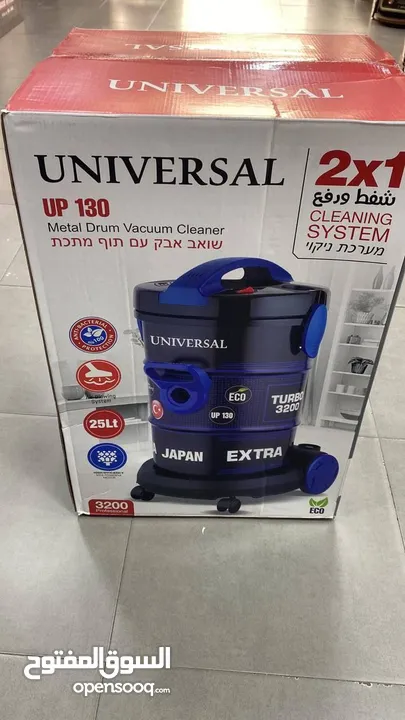 مكنسة برميل يونيفيرسال بلس التركية قوة شفط خارقة 3200 واط، خزان كبير 25 لتر،