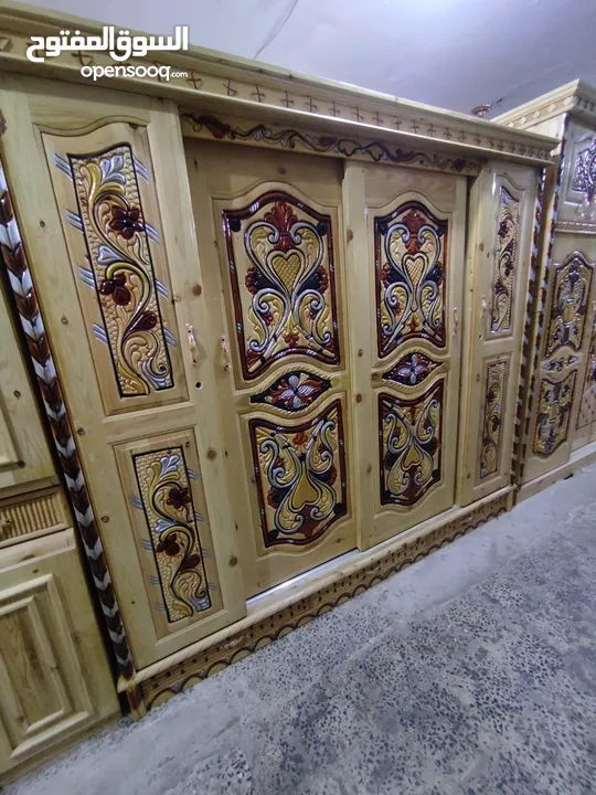 غرفه نوم خشب سويدي بتصميم تركي سحاااب