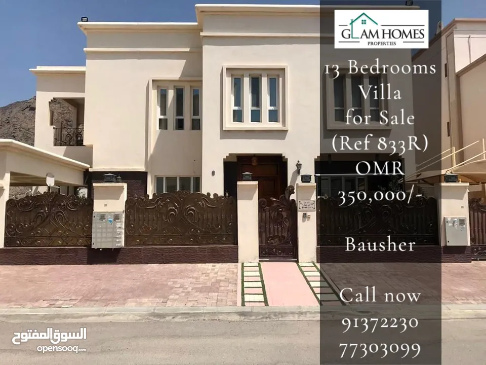 13 Bedrooms Villa for Sale in Bausher REF:833R