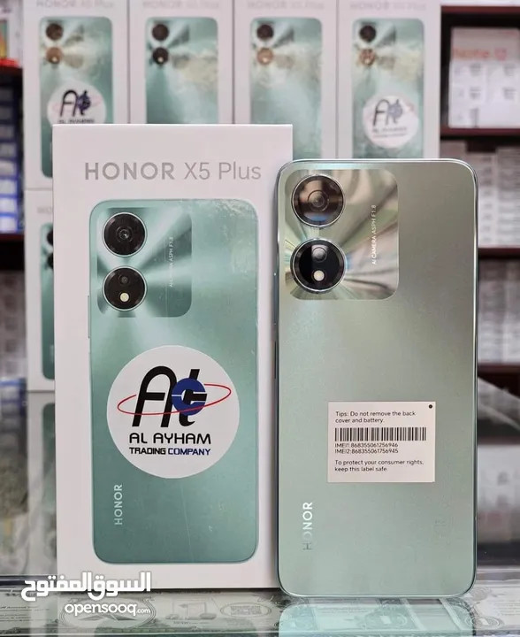 مستعمل اخو الجديد Honer X5plas رام 6 جيجا 64 أغراضة والكرتونه الأصلية متوفر توصيل