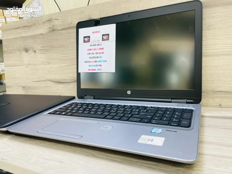 HP 650 G2 CORI5الجيل السادس RAM 8 GIGA DDR4 SSD 256 GIGA كيبورد مضئ وبصمة بسعر تخفيض