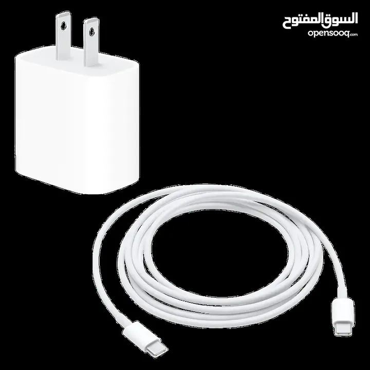 واط Apple 20W USB-C Power \ 20 تايب سي من الجهتين و البور الشاحن مماموجود منه بس بشركة