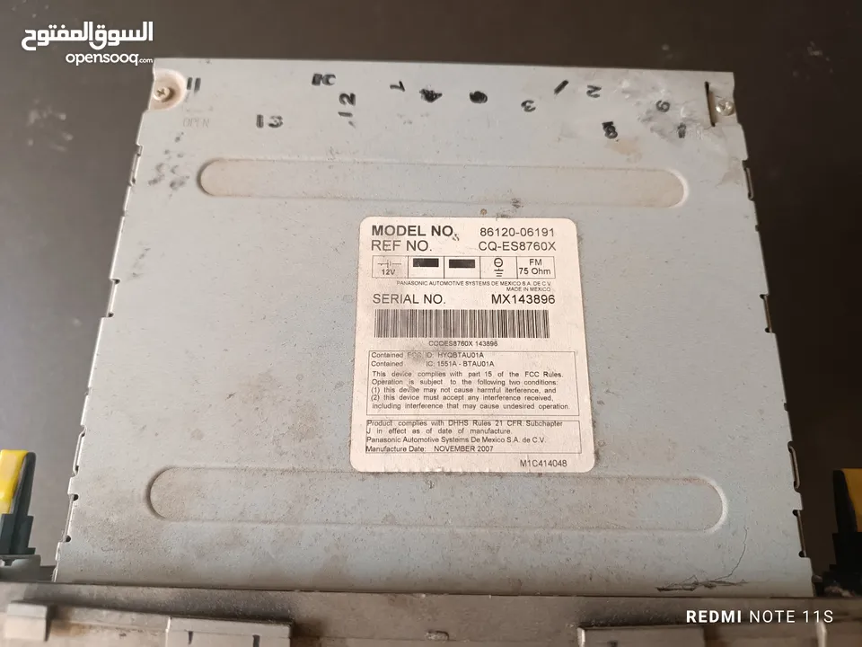 قارئ CD وراديو.  بدون شاشه كبيره تويوتا كامري
