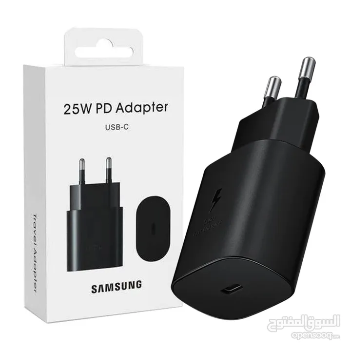 شاحن اصلي سامسونج Adapter 25W متوفر كفالة الوكيل