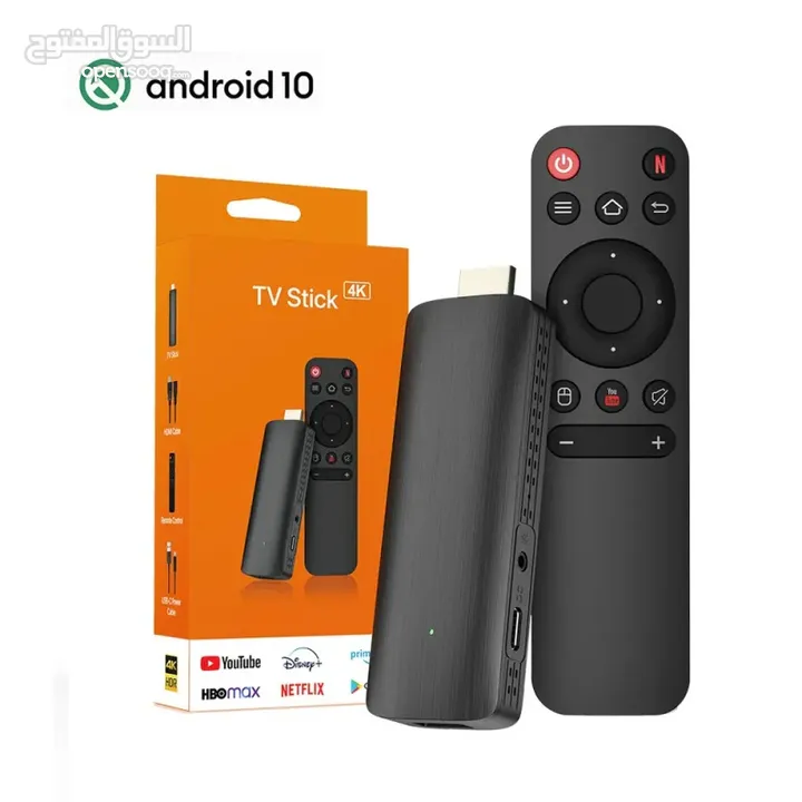 Android TV Stick 4K Ultra HD - Black  33079 اندرويد فلاشة