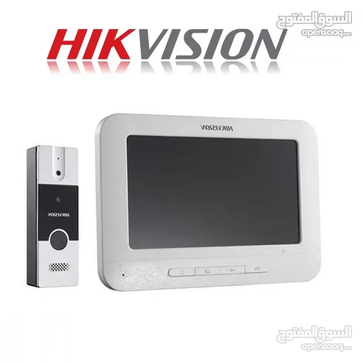 انتركم فيديو صوت وصورة hikvision شامل التركيب والتشغيل