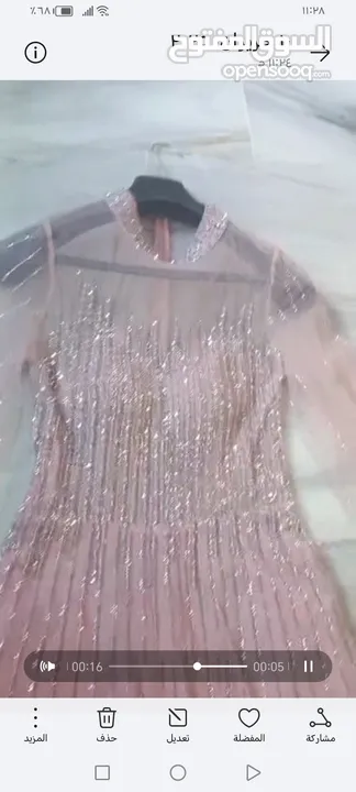 فستان سهره لون سومو للبيع مقاس ميديوم سمول