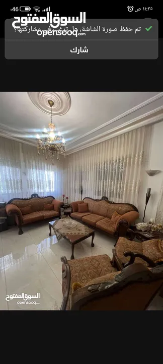 طقم كنب  خشب زان مكون من 7مقاعد  نظيف جدا بسعر مناسب