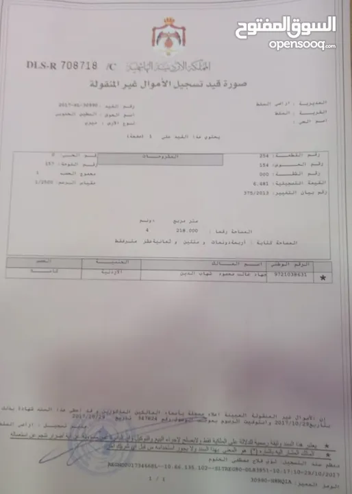 مزرعه للبيع في السلط مساحة الأرض 4218م مساحة البناء 450م