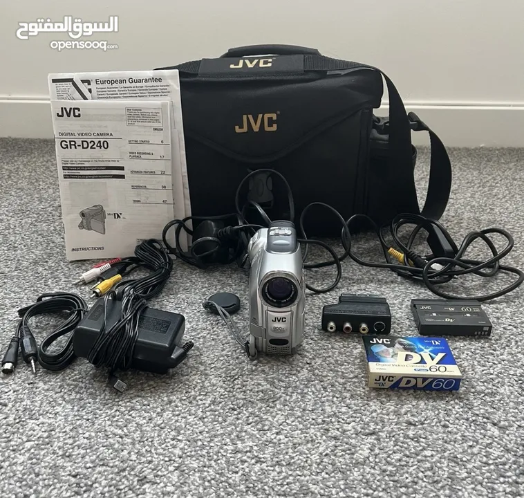 The name of the camera is ;jvc gr d25ou mini dv digital camcorder is a video camera  and photos ::::