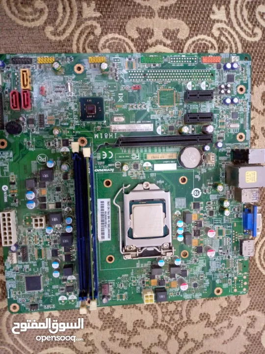بورد Lenovo اصدار  IH81M +معالج i3  جيل رابع مع تبريد ومروحة + حبة 2رام السعر فقط ب30