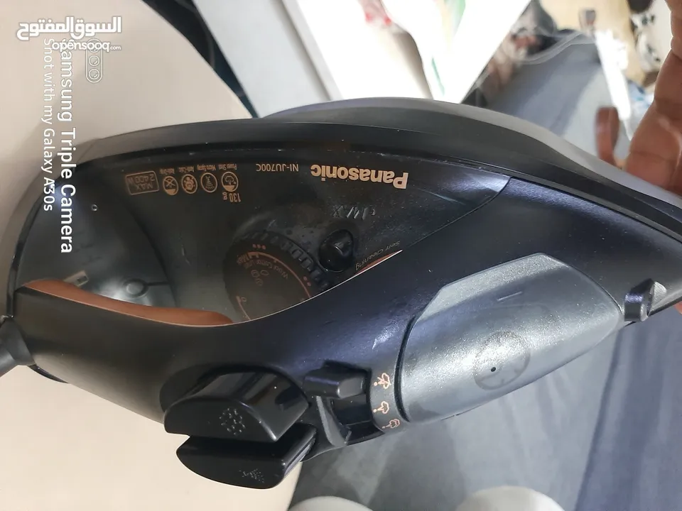 مكواة بخار ماركة باناسونيك2400W صناعة ياباني استعمال خفيف جدا نفس الجديدة Panasonic Iron 2400W Japan