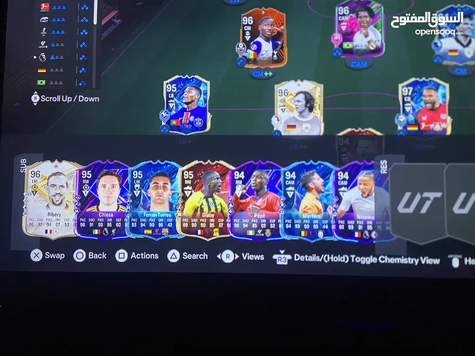بيع تشكيلة fc 25 حساب بلايستيشن