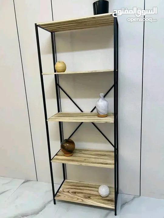 رفوف خشب قوي للديكور والتنظيم