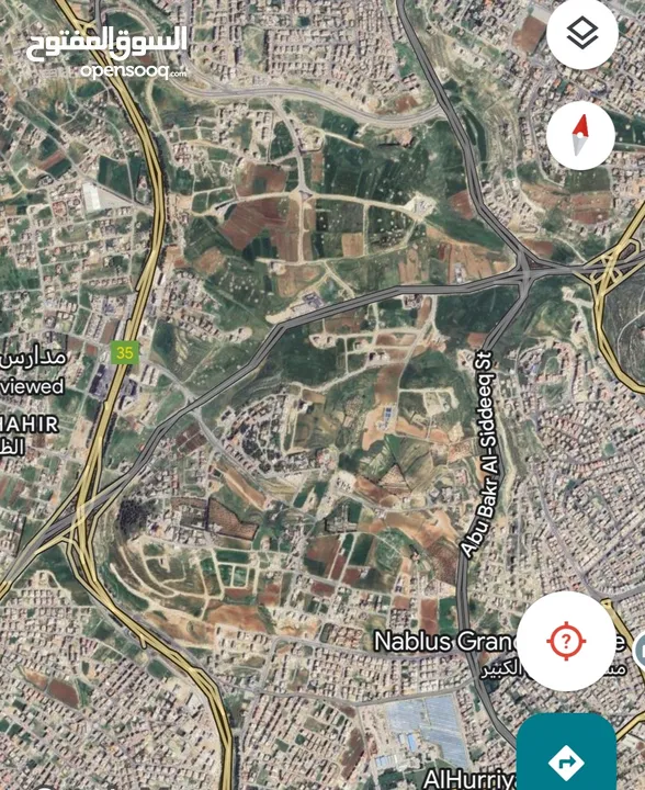 ارض سكنية للبيع مطلة على كردور عبدون على شارعين
