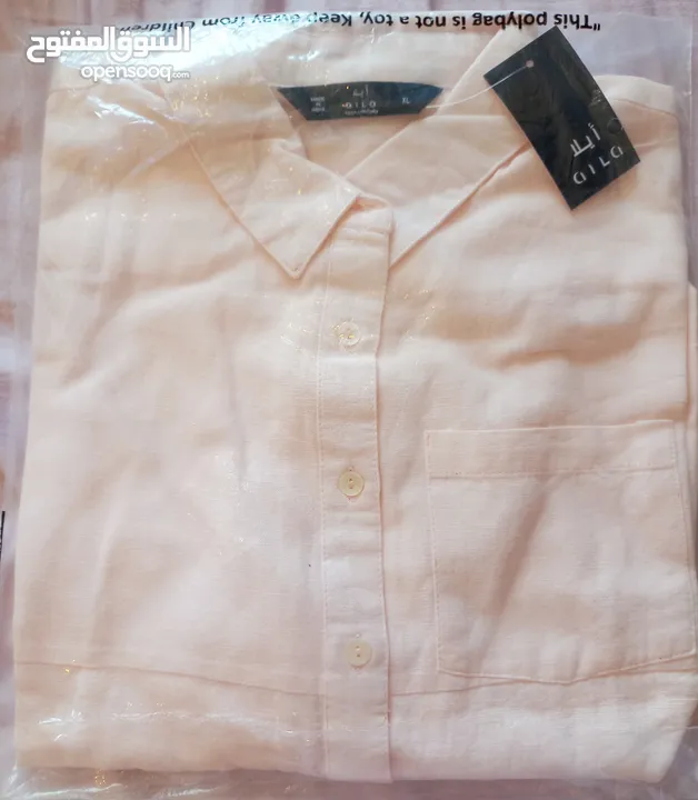 XL Light Pink Long Sleeves Shirt (New)