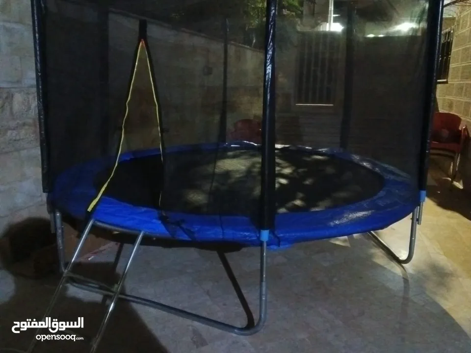ترامبولين نطيطيه عالي الجوده بيحمل وزن عالي حديد قوي ومتين لتجهيز مناطق الألعاب والترفيه بمقاسات