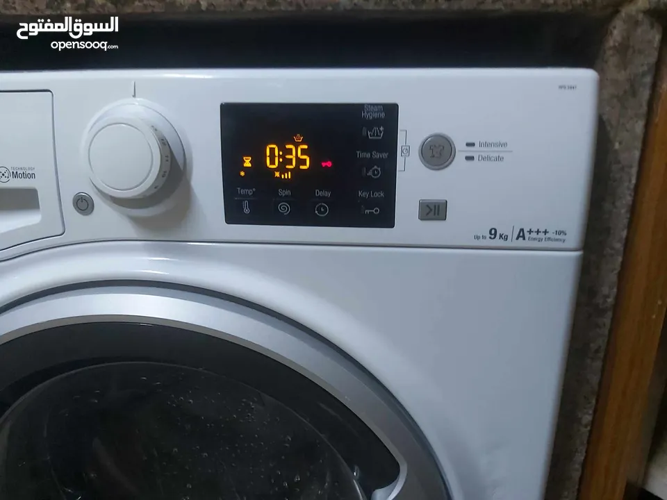 اقرا الوصف . اقرا الوصف.  غساله اريستون 9ك  فل انفيرتر. 1200دوره 16برنامج سوبر سايلنت