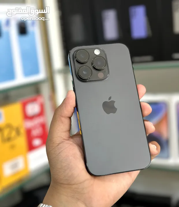 بأقل سعر : iPhone 14 pro 128gb الهاتف بحالة الوكالة مع ضمان و ملحقات بدون اي شموخ أو مشاكل