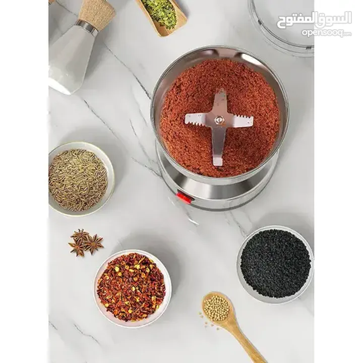 مطحنة قهوه و بهارات ستانلس ستيل مطحنه قهوه و توابل 300 واط مطاحن بن و حبوب