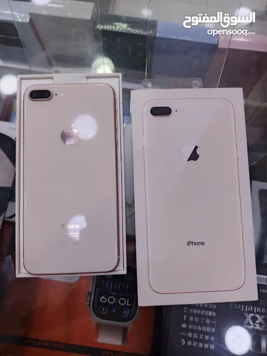 نظيف جدا IPhone 8plas 64g  مع الكرتونه وكامل اغراضو
