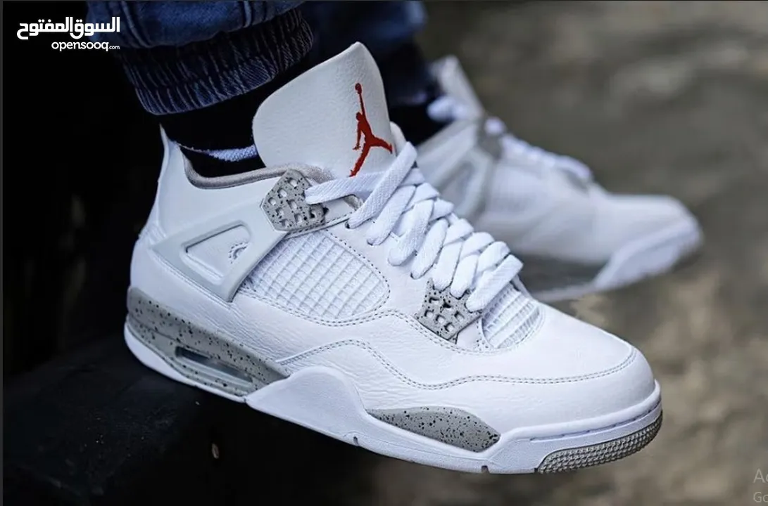 Jordan 4 Retro White Oreo (2021) نايك جوردن 4 بسعر مغري جداا بدل ال50 فقط 25