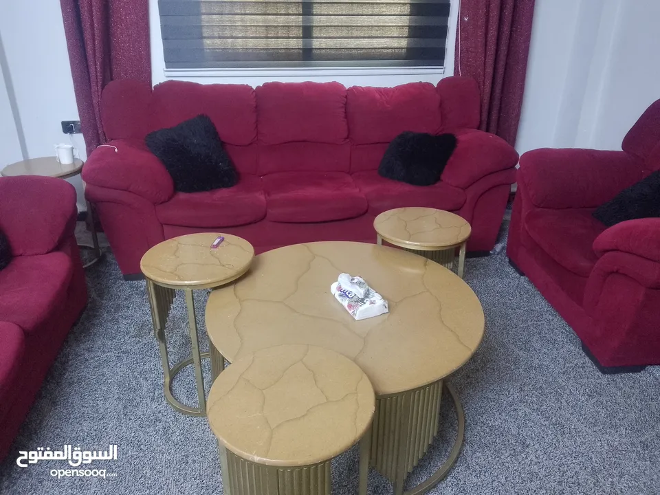 طقم كنب الدب 7 مقاعد حجم كبير