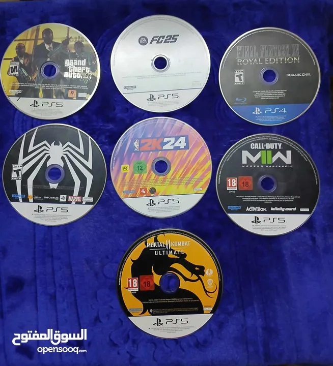 سيديات ps 5 مستعمل