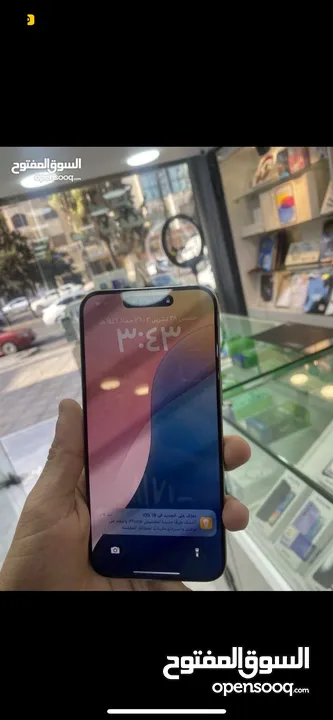 iPhone 15 pro max 256g  كفالة الشركه لشهر 3