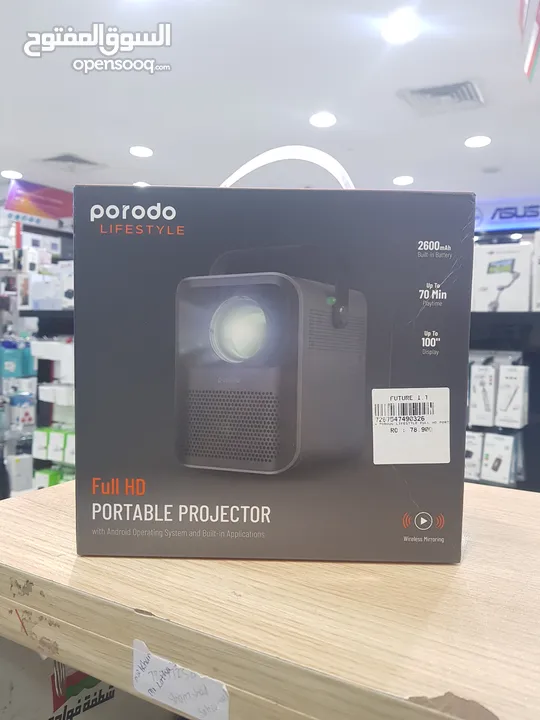 Porodo portable projector full hd