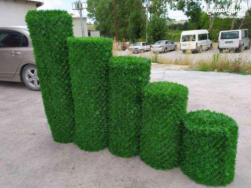 نجيل صناعي & نجيلة اسوار & اسوار حدائق & سياج عشبي & green wall & artificial grass