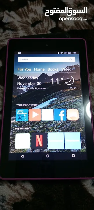 Fire HD 6 Tablet, 6" HD Display, Wi-Fi, 8 GB Magenta 4th Generation