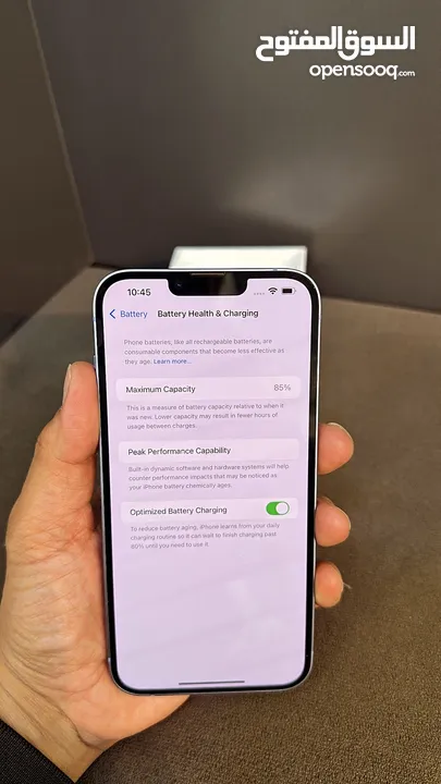 Iphone 14plus 256g  battery %85 مستعمل used مكفول اسبوعين  ترجيع او تبديل