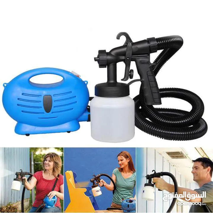 كمبريسر جهاز مضخه دهان paint zoom قوه 650 واط لرش جميع انواع الدهان مضخة رشاش