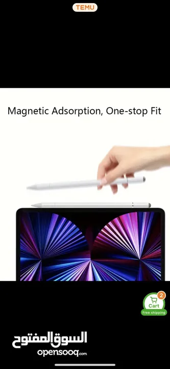 New Magnetic apple pencil 3 in 1 for all devices…قلم  مغناطيسي ، ثلاثه فواحد لكل الاجهزه جدييد