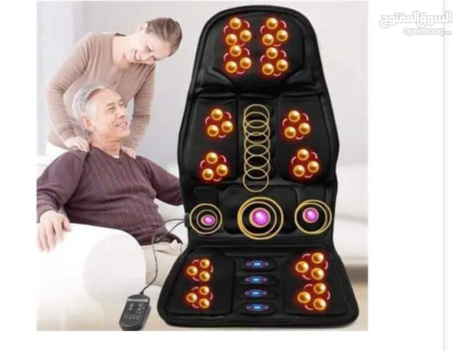 وسادة المساج الذكية للسيارة بالحرارة – استرخاء فوري بعد يوم متعب! لو بتحسي بتعب، آلام، أو ش