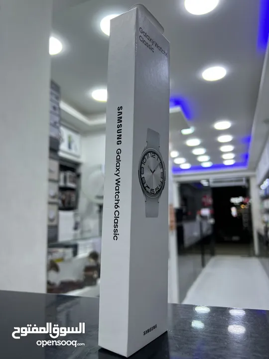 Samsung Watch 6 Classic 47mm Silver  سامسونج واتش 6 كلاسيك 47مم لون سلفر  جديدة متوفرة الام (^_^)