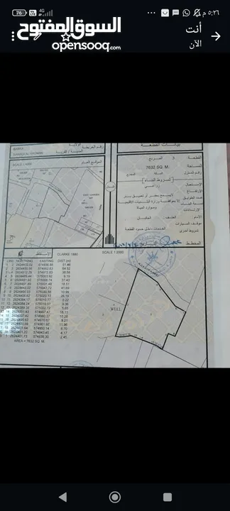 ارض زراعيه بركاء السوادي الحكمان 7632متر ب48 الف للشاري الجاد فقط